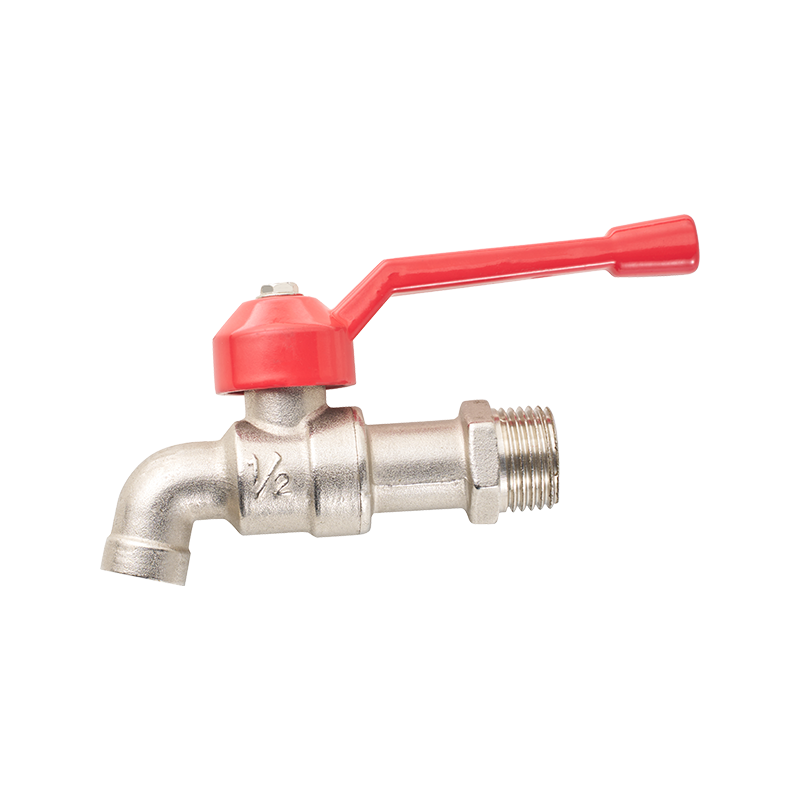 Red Handle Ball Valve Faucet