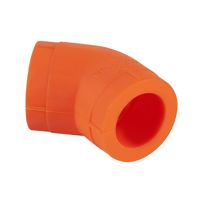 45 Degree Elbow Antibacterial Home Decoration Pipe Fitting