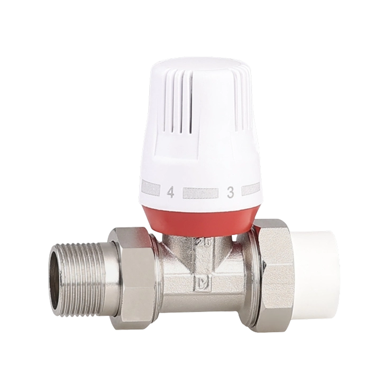 1/2-1 Inch Manual Temperature Control Nickel-Plated Brass Ball Valve for Water Medium