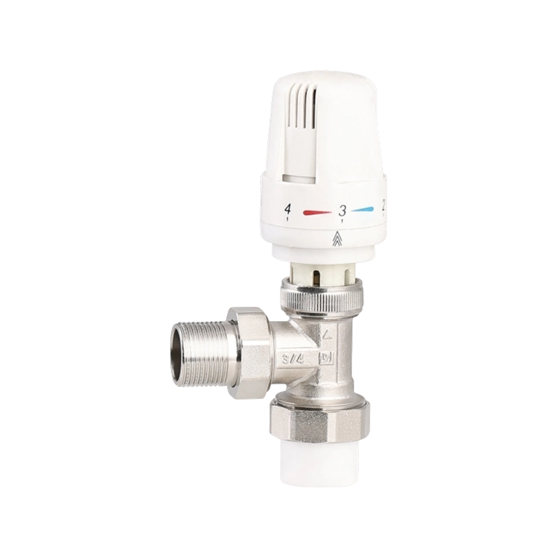 Angle Type Brass Thermostatic Radiator Thermostat Valve